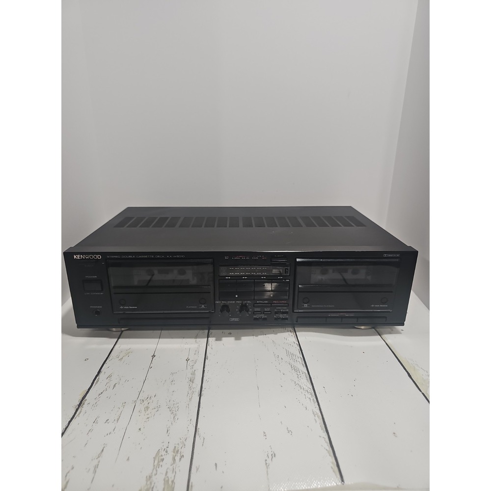 Kenwood Stereo Double Cassette Deck KX-W6010 Auto Reverse
